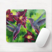 Colibris et tapis de souris de Lillies (Avec souris)