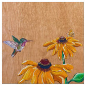 Colibris et tissu marais (Fermer)