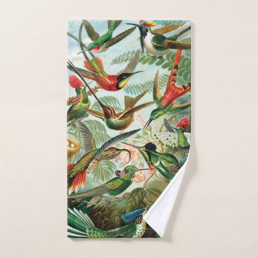 Colibris par Ernst Haeckel (Serviette à main)