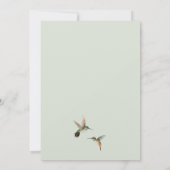 Colibris roux Mariage RSVP Invitation (Dos)
