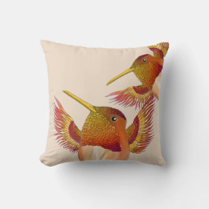 Colibris roux sur un Coussin
