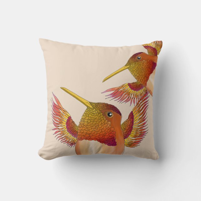 Colibris roux sur un Coussin (Recto)