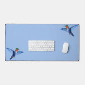 Colibris sur bleu clair (Clavier et souris)