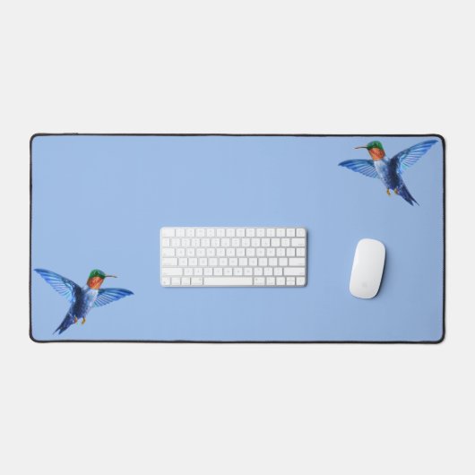 Colibris sur bleu clair (Clavier et souris)