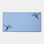 Colibris sur bleu clair (Recto)