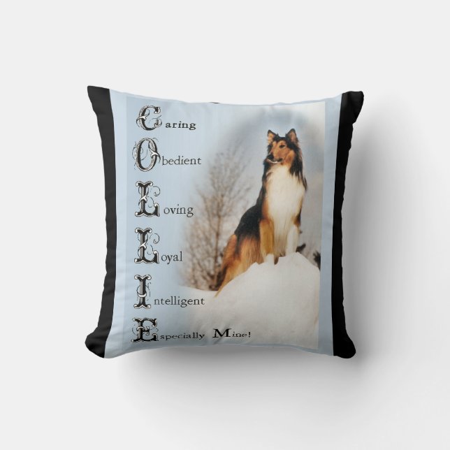Colie is... Rough Collie Lovers Art Kussen (Voorkant)