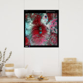 Colima Volcano Mexico Poster (Keuken)