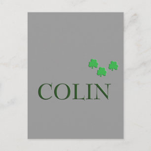 Colin Irish Name Briefkaart