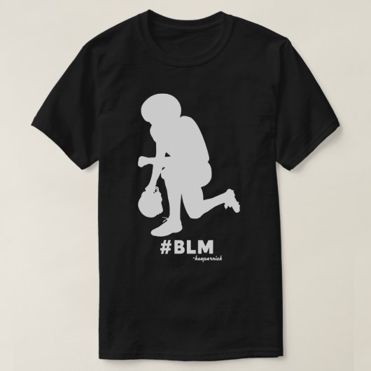 Colin Kaepernick Kneeling BLM T-shirt (Design voorkant)