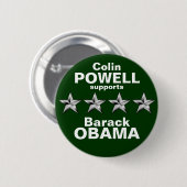 Colin Powell Ronde Button 5,7 Cm (Voorkant /achterkant)