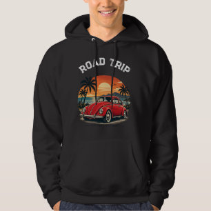 Colis Rouge Vintage Beetle – Sweat à Capuche Noir