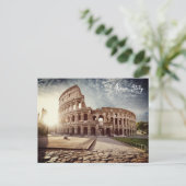 Colisée. Carte postale Rome, Italie (Debout devant)