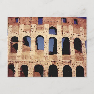 COLISÉE EN ROME VOYAGE CARTE POSTALE