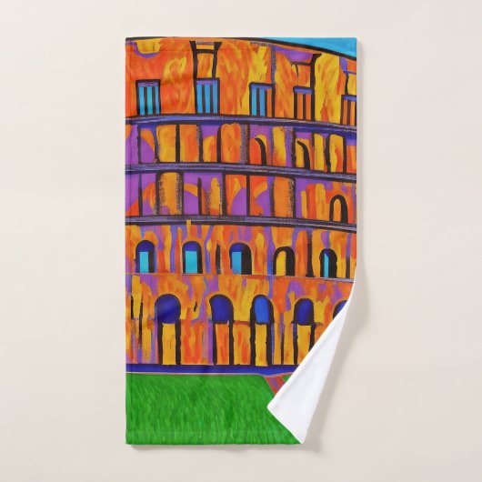 Colisée peinture pop art (Serviette à main)