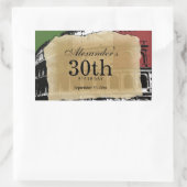 Colisée romaine contemporaine Étiquette du vin (Sac)