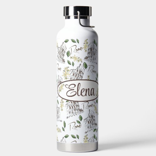 Coliseo Romano con Flores para personalizar Waterfles (Links)