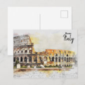 Coliseum in Rome, Italië Briefkaart (Voorkant / Achterkant)
