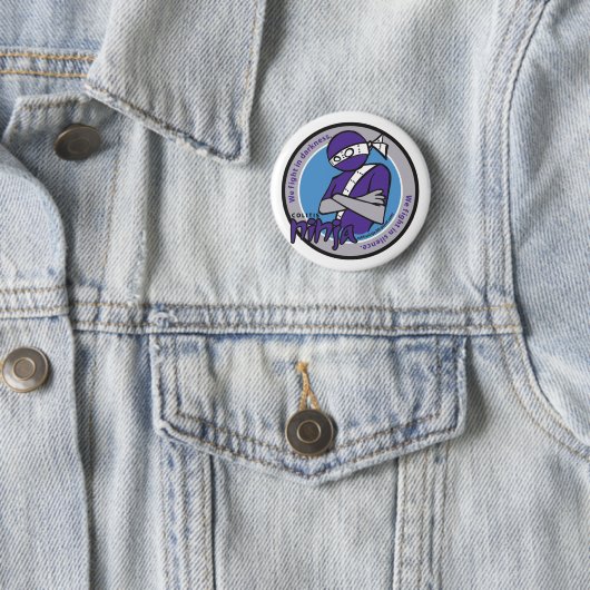 Colitis Ninja Pin Ronde Button 5,7 Cm (In situ)