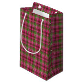 Coll rose-néon-Brown. Sac 01-GIFT plaid (Devant Angle)