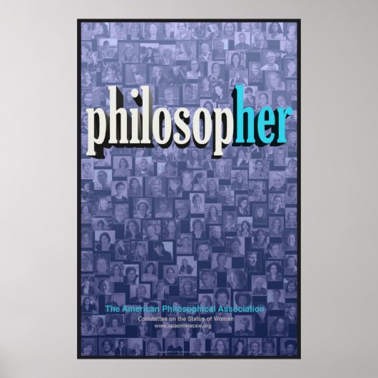 Collage 1 (blauw) Poster (Voorkant)