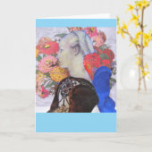 Collage 2023 Blue Faerie Kaart (Gele Bloem)