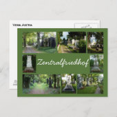 Collage 2 van Zentralfriedhof Briefkaart (Voorkant / Achterkant)