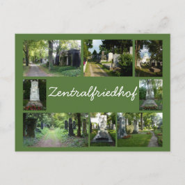 Collage 2 van Zentralfriedhof Briefkaart