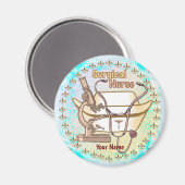 Collage aangepaste Chirurgische Verpleegmagneet Magneet (Voorkant / Achterkant)