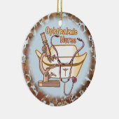 Collage aangepaste Ophthalmic Nurse ornament (Rechts)