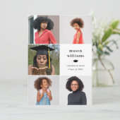 Collage Afstudeerder Foto Aankondiging (Staand voorkant)