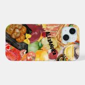 Collage alimentaire Fruit coloré et étui téléphoni (Verso Horizontal)