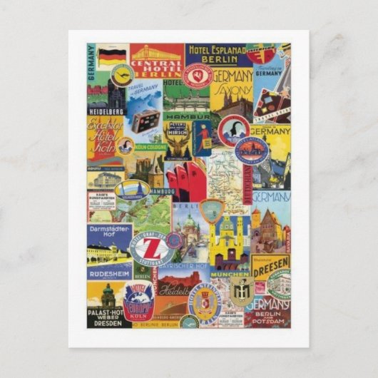 Collage Allemagne Briefkaart (Voorkant)