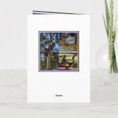 Collage animal australien, carte de voeux (Dos)