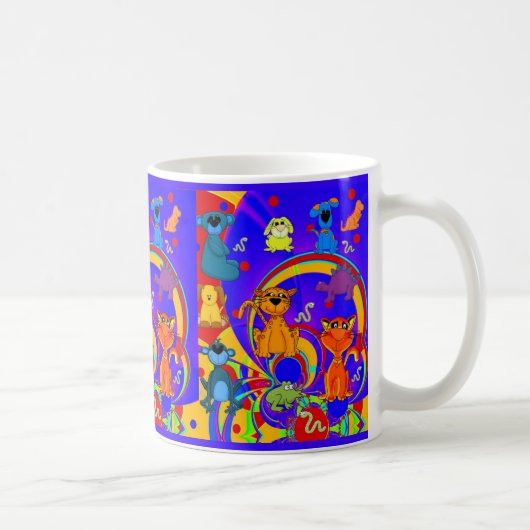 Collage animalier pour enfants Mug Boys (Droite)