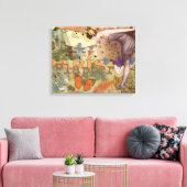 Collage Art Déco Paon Flapper Paris Vintage (Insitu(Salon))