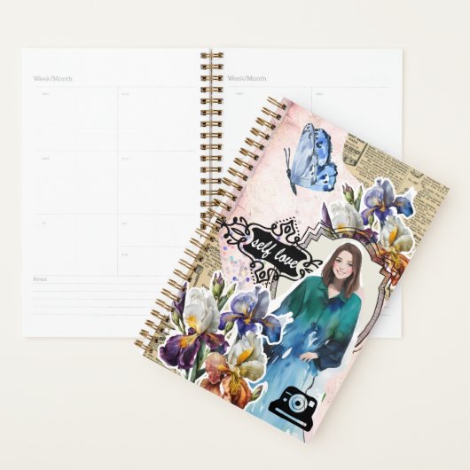 Collage Art February, Iris Planner (Display)