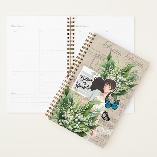 Collage Art May, Lily of the Valley Planner (Display)