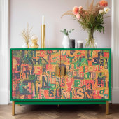 Collage Art Wrapping of Decoupage Papier