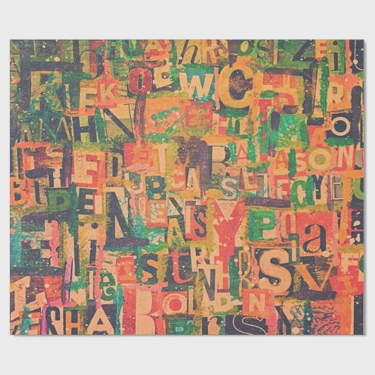 Collage Art Wrapping of Decoupage Papier (Vlak)