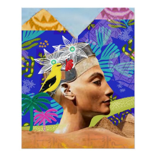 collage artistique moderne coloré affiche déco (Devant)