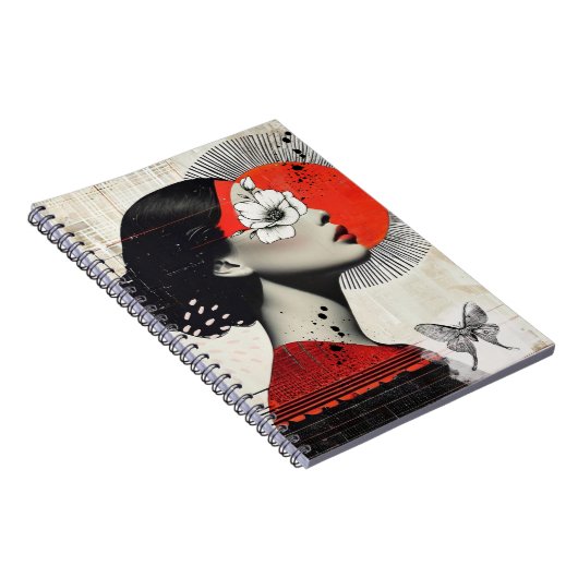 Collage avec papillon | Journal Carnet (Côté Droit)