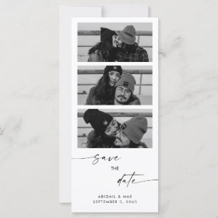 Collage B / W Foto Lange bruiloft Save the Date