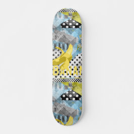Collage bananenteelt skateboard