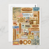Collage boulangerie en kikkers briefkaart (Voorkant / Achterkant)