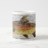 Collage Brown de truites 20oz Café Mug par C.E.Bla (Devant)