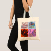 Collage canvas tas van Daisy (Voorkant (product))