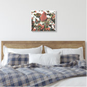 Collage Cardinal de vacances en toile étirée (Insitu(Chambre))
