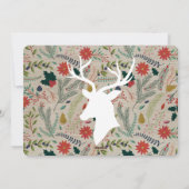 Collage Cartes de Noël - Cartes de Cerfs Floraux R (Dos)