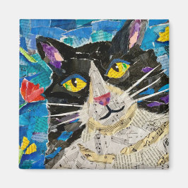 Collage Cat Magneet