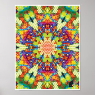 Collage cinétique Glory Poster Kaleidoscope